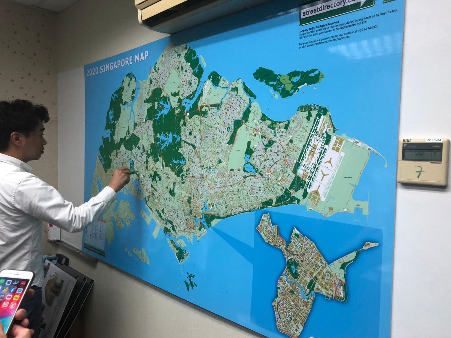 SG Wall Maps Wallmap SIngapore