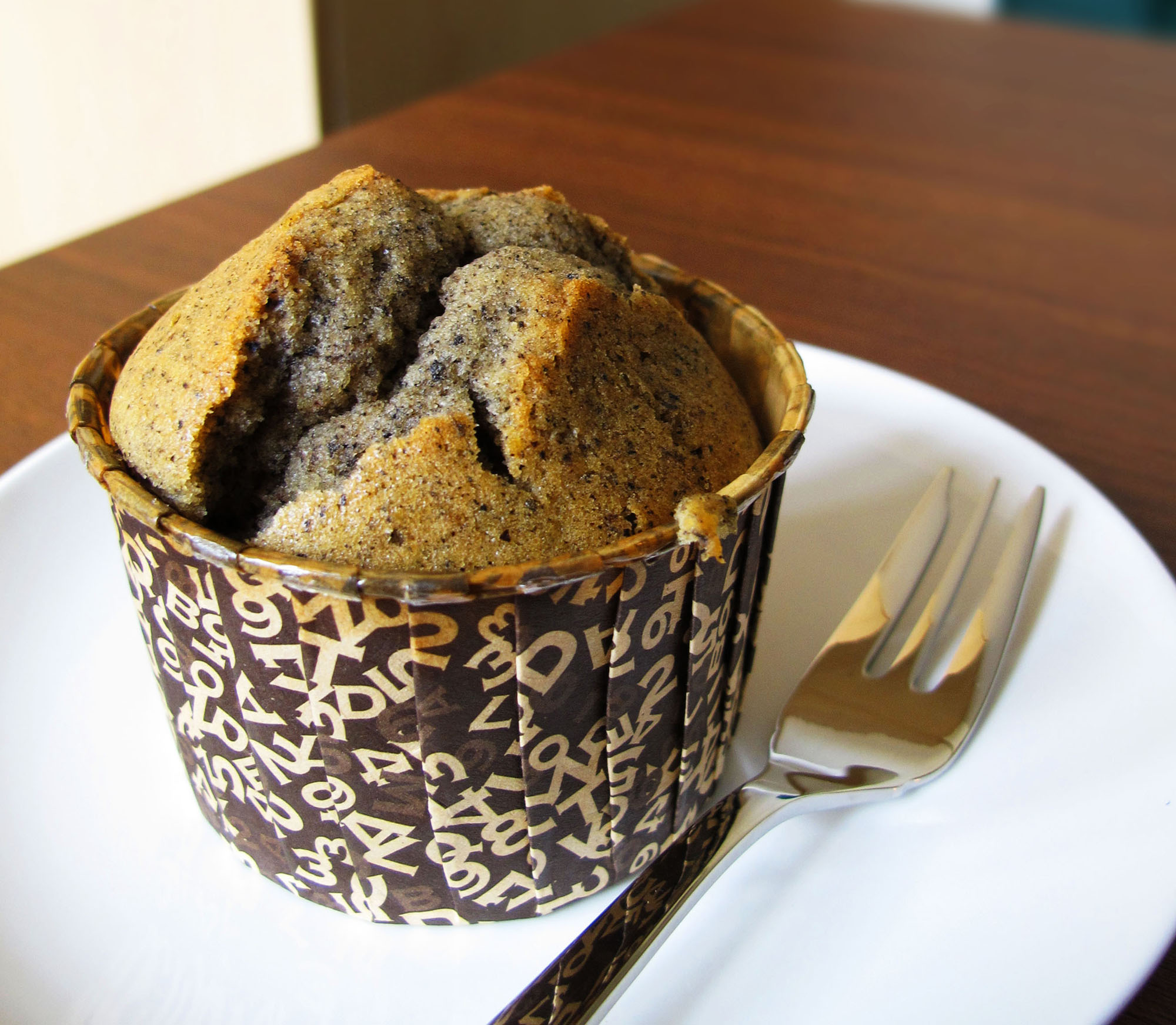 Black Sesame Muffin with Lemon
