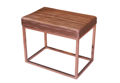 Designer Dining Table Bench. Available in 60cm and 108cm. Veneer or stainless steel legs.