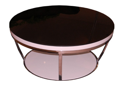 Round Glass Top Coffee Table