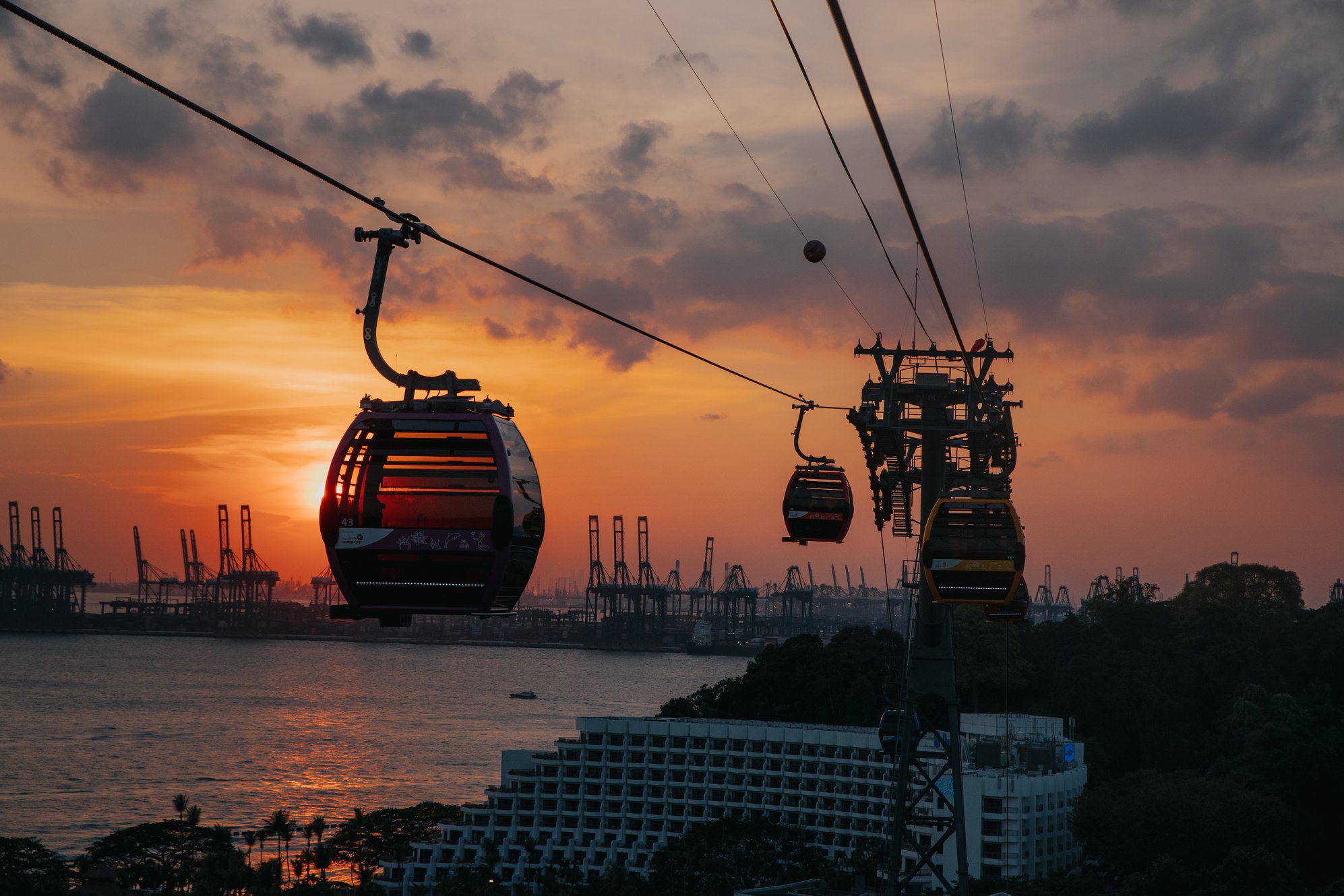 Singapore Cable Car Sky Pass Cable Car Mount Faber Peak