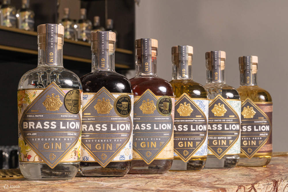 Brass Lion Gin Distillery Tour with Tasting Flight and Singapore Sling